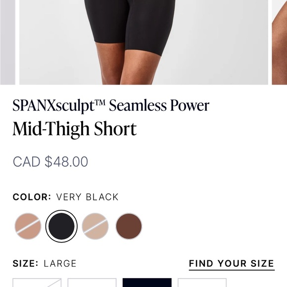 Spanx Super Power Panties. Size A. Black. NWT. - Picture 5 of 5